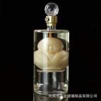河间华企手工艺吹制高硼硅玻璃工艺酒瓶十二生肖玻璃泡酒瓶