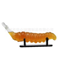 河北华企吹制玻璃地球仪醒酒器高档酒瓶工艺酒瓶定制玻璃容器厂